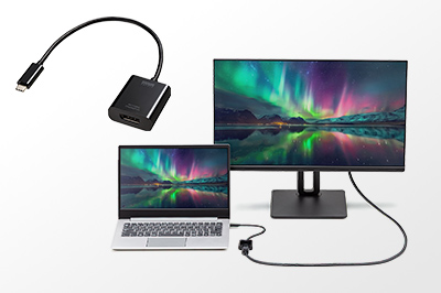 4K/120Hz/HDRの高画質に対応した、Type-C→DisplayPort変換アダプタ