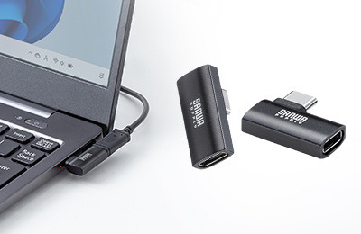 最大40Gbpsと240W対応、映像出力もできるL字型Type-Cアダプタ