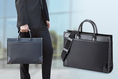 シンプルなデザインでビジネスにも就活にもピッタリなバッグ