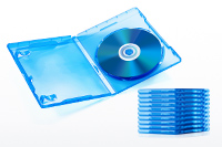 ワンプッシュで簡単にディスクが取り出せるブルーレイディスクケース。