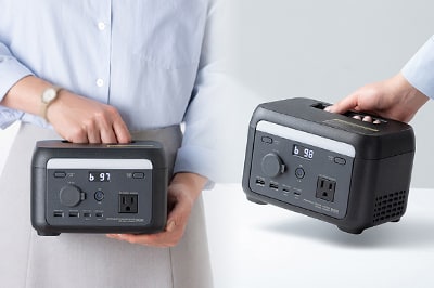 コンパクト&軽量で、手軽に持ち運べるポータブル電源