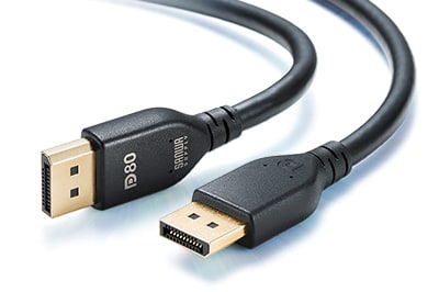 DisplayPort対応のパソコンとディスプレイとを接続する、DisplayPort規格ver.2.1対応ケーブル