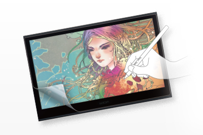 紙のような質感の反射防止フィルム（WacomペンタブレットMovink 13専用）