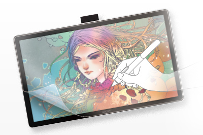 Wacom One 液晶ペンタブレット 14対応の紙のような質感反射防止フィルム。