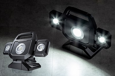 暗い作業場を明るく照らせる、3000ルーメンの高輝度LED投光器