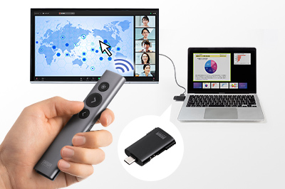 レシーバーからHDMI出力も可能なワイヤレスプレゼンター