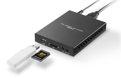 4Kの映像が再生できるメディアプレーヤー(タイマー機能付き)