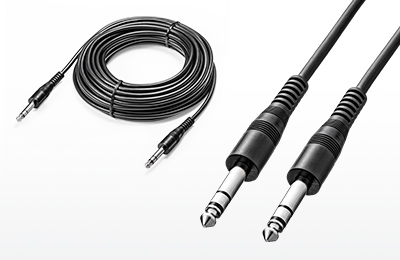 6.3mmステレオ標準プラグに対応したオーディオケーブル