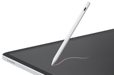 Apple iPad&汎用モード切り替え可能なハイブリッド充電式極細タッチペン