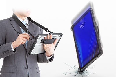 Microsoft Surface Pro 12インチ専用の、ショルダーベルト付き耐衝撃ケース