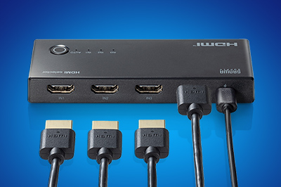 4Kに対応した、リモコン付きHDMI切替器