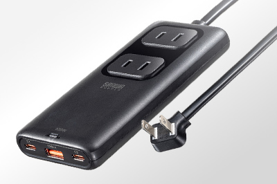 最薄部18mm、最大PD100W対応の超スリム電源タップ