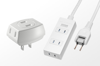 万が一、火炎が起きても内部で燃焼を抑制する消火シート付きの電源タップ