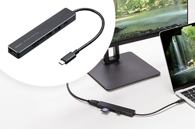 HDMIポートとSD・microSDカードスロットを搭載したUSB Type-Cハブ