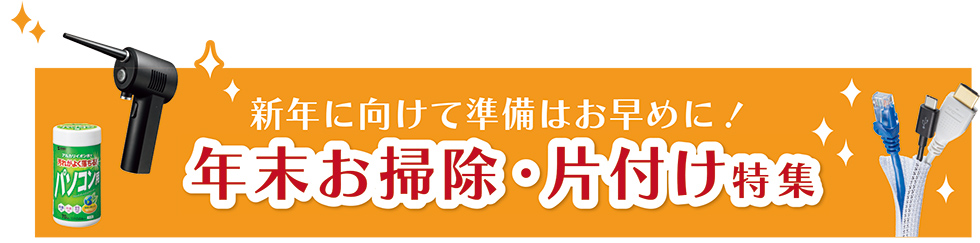 新年に向けて準備はお早めに 年末お掃除・片付け特集