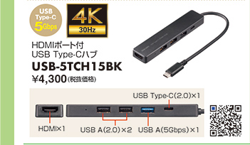 USB-5TCH15BK