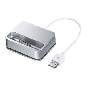 ACA-CRADLE2SV / iPod&iPhone4・3GS対応クレードル(シルバー)