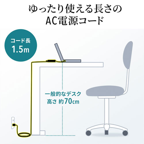 ACA-DC71ML / ノートパソコン用ACアダプタ（65W・マルチタイプ・薄型）