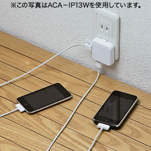 ACA-IP13R / USB-ACアダプタ(レッド)