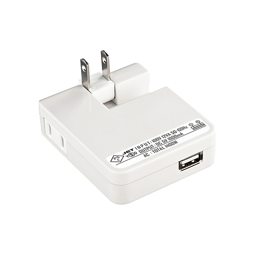 ACA-IP22W / USB充電タップ型ACアダプタ（ホワイト）