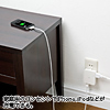 ACA-IP24W USB充電タップ型ACアダプタ(電源1個口・USBポート1個口・ホワイト) ACA-IP24W / USB充電タップ型ACアダプタ(電源1個口・USBポート1個口・ホワイト)