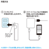 ACA-IP26SBK / USB充電タップ型ACアダプタ（出力1A×1ポート）ブラック