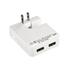ACA-IP27SW USB充電タップ型ACアダプタ(USBポート2個口・電源1個口・ホワイト) ACA-IP27SW / USB充電タップ型ACアダプタ(USBポート2個口・電源1個口・ホワイト)