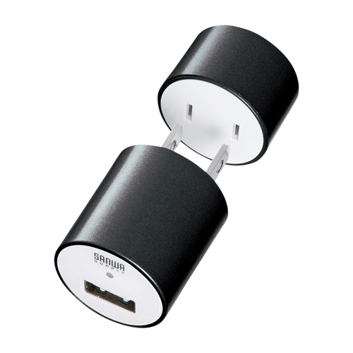 ACA-IP28BK / USB充電器（ブラック）