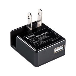 ACA-IP29BK / USB充電器（ブラック）