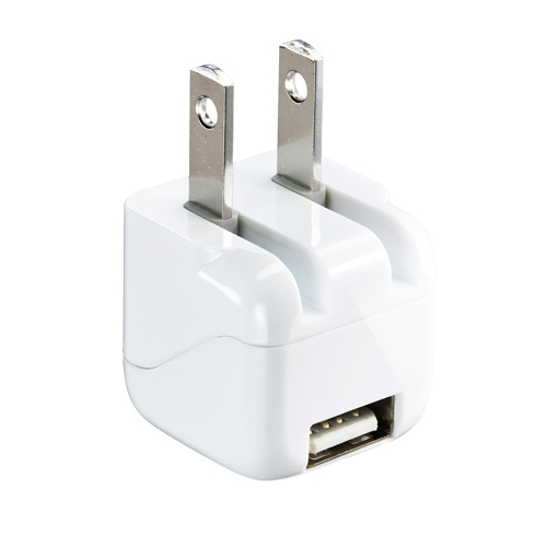 ACA-IP32WN【超小型USB充電器（1A・ホワイト）】家庭用コンセントから 
