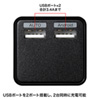ACA-IP39BK / USB充電器（2ポート・合計3.4A・ブラック）