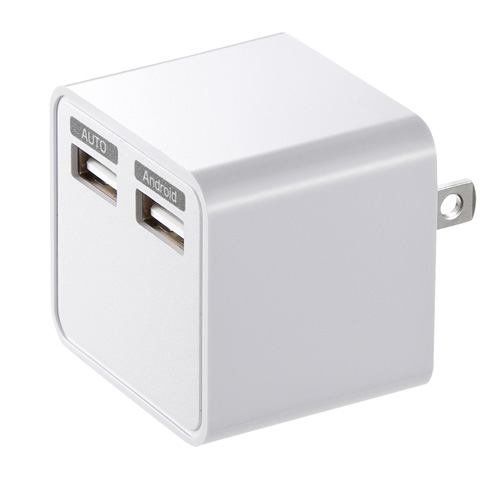 ACA-IP39W / USB充電器（2ポート・合計3.4A・ホワイト）