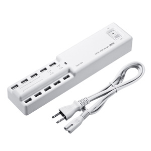 ACA-IP41W / USB充電器(10ポート・合計15A)