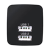 ACA-IP44BK USB充電器(2ポート・合計2.4A・ブラック) ACA-IP44BK / USB充電器(2ポート・合計2.4A・ブラック)