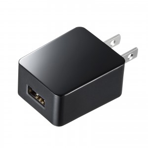 ACA-IP49BKN / USB充電器(1A・高耐久タイプ・ブラック)