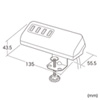 ACA-IP50BK クランプ式USB充電器(USB4ポート・ブラック) ACA-IP50BK / クランプ式USB充電器(USB4ポート・ブラック)