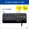 ACA-IP51BK / クランプ式USB充電器（Type-C1ポート＋USB3ポート・ブラック）