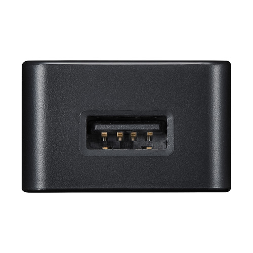 ACA-IP52BK / USB充電器（2A・高耐久タイプ・ブラック）