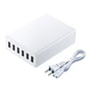 ACA-IP67W USB充電器(6ポート・合計12A・ホワイト) ACA-IP67W / USB充電器(6ポート・合計12A・ホワイト)