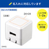 ACA-IP70W / キューブ型USB充電器（1A・高耐久タイプ・ホワイト）