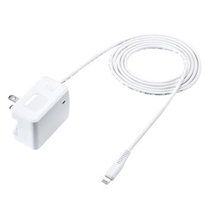 ACA-IP77LT / Lightningケーブル一体型AC充電器(2.4A・ホワイト)