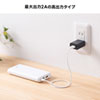 ACA-IP87BK USB充電器(2A・ブラック) ACA-IP87BK / USB充電器(2A・ブラック)