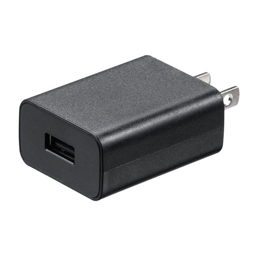 ACA-IP87BK / USB充電器（2A・ブラック）
