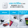 ACA-PD101 / USB PD対応AC充電器（PD30W・Apple Watch充電）