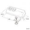 ACA-PD106W / USB PD対応クランプ式AC充電器（PD65W・C×2＋A×2・ホワイト）