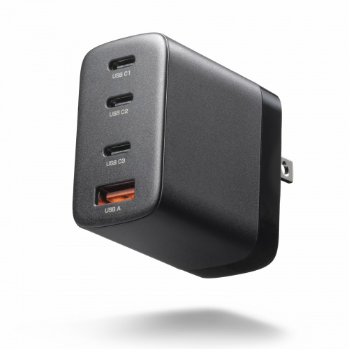 ACA-PD107BK / USB PD対応AC充電器（PD65W・C×3＋A×1）