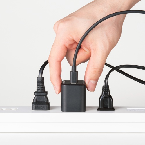 ACA-PD109SETBK / USB PD対応キューブ型AC充電器（PD45W・Type-Cケーブル付属）
