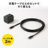 ACA-PD109SETBK / USB PD対応キューブ型AC充電器（PD45W・Type-Cケーブル付属）