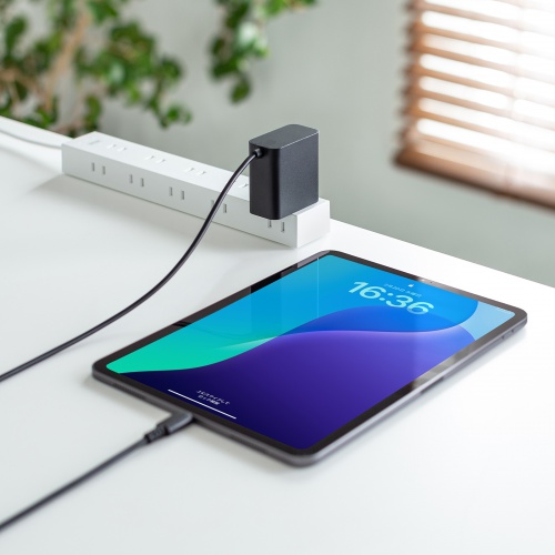 ACA-PD110BK / USB PD対応AC充電器（PD65W・Type-Cケーブル一体型）