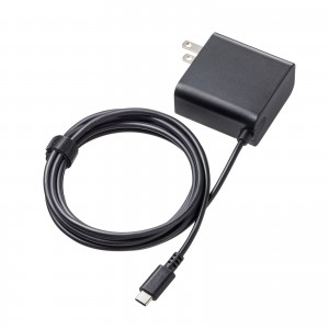 ACA-PD110BK / USB PD対応AC充電器(PD65W・Type-Cケーブル一体型)